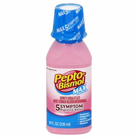 PEPTO-BISMOL Maximum Strength Upset Stomach Reliever & Antidiarrheal 478598